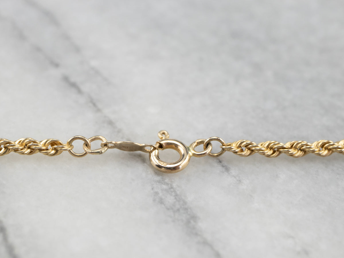 14K Gold Twisted Rope Chain