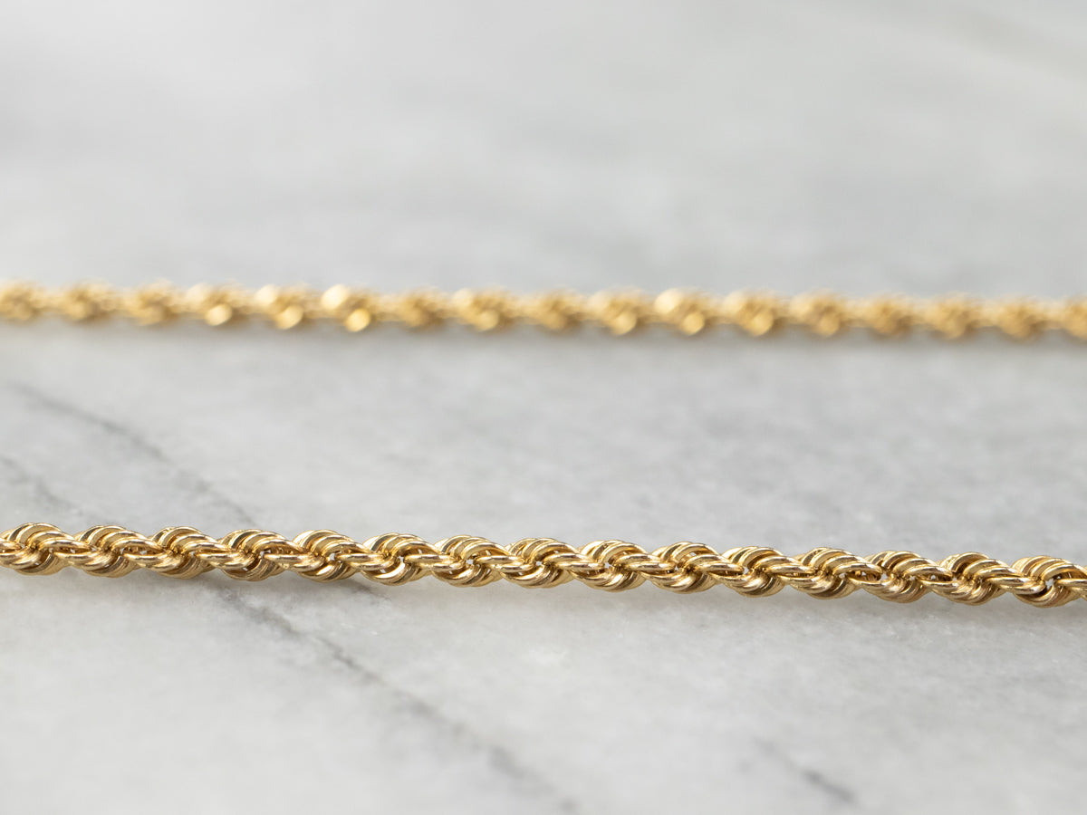 14K Gold Twisted Rope Chain