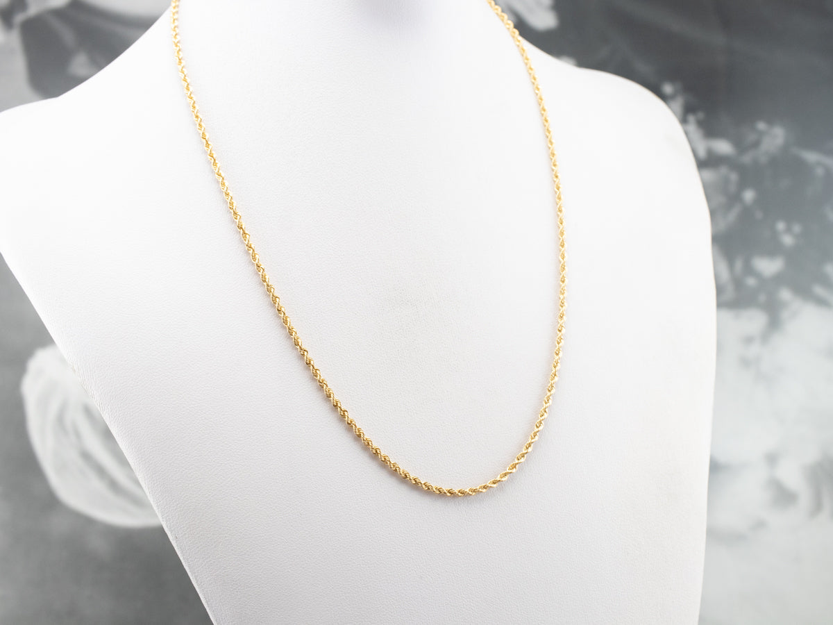 14K Gold Twisted Rope Chain