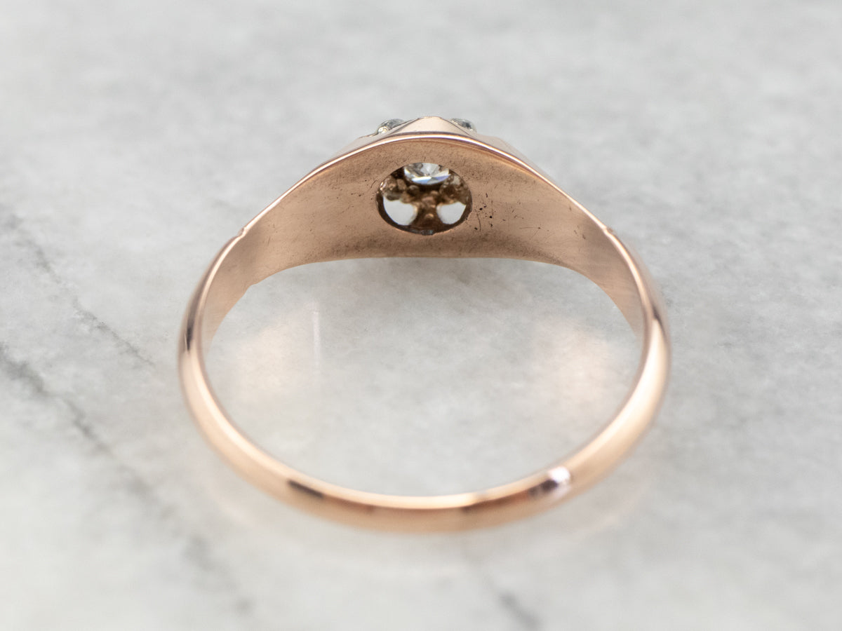 Buttercup Diamond Rose Gold Solitaire Engagement Ring