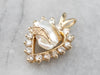 Freshwater Pearl and Diamond Heart Pendant