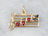 Gold Do Ray Me Musical Scale Charm