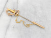 Antique Sword Seed Pearl Stick Pin