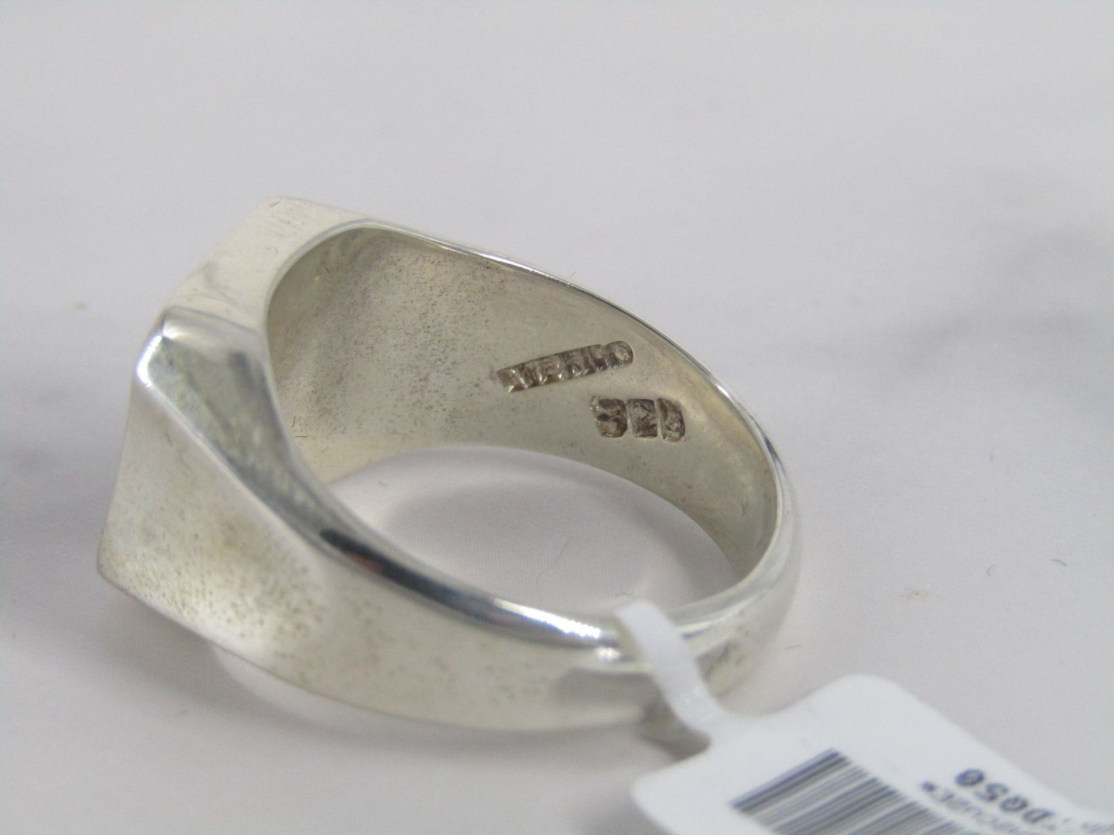 Silver Ring With Sunstone Center