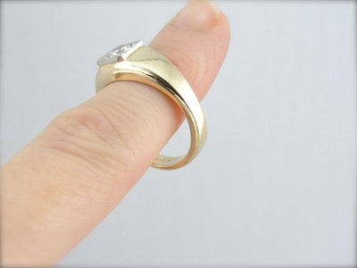 Men's Brogan Brand Diamond Ring in Yellow Gold