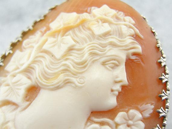 white and gold sweet sixteen dress Florin Arte Cherub Cameo Pendant Necklace main image 1