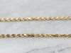 14K Gold Sparkling Rope Chain Necklace