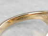 Modernist Tapered 14K Gold Band Ring