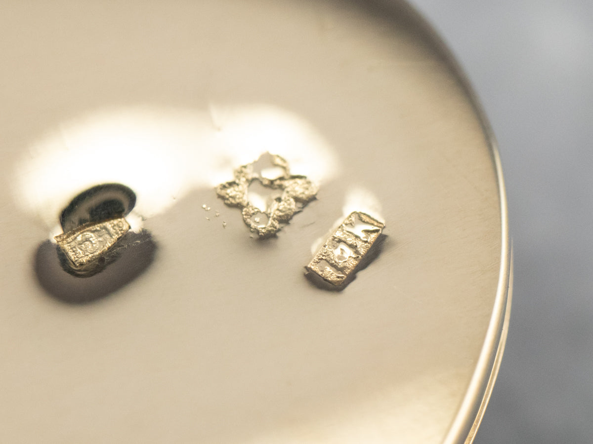 Vintage Enamel and Gold Floral Locket