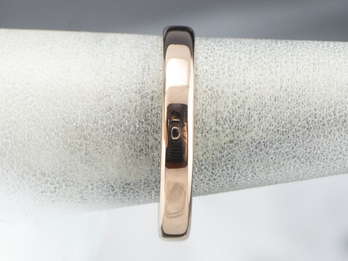 Unisex Antique Rose Gold Band