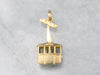 Vintage Gold Gondola Lift Charm