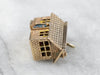 Vintage Enamel and Gold House Charm