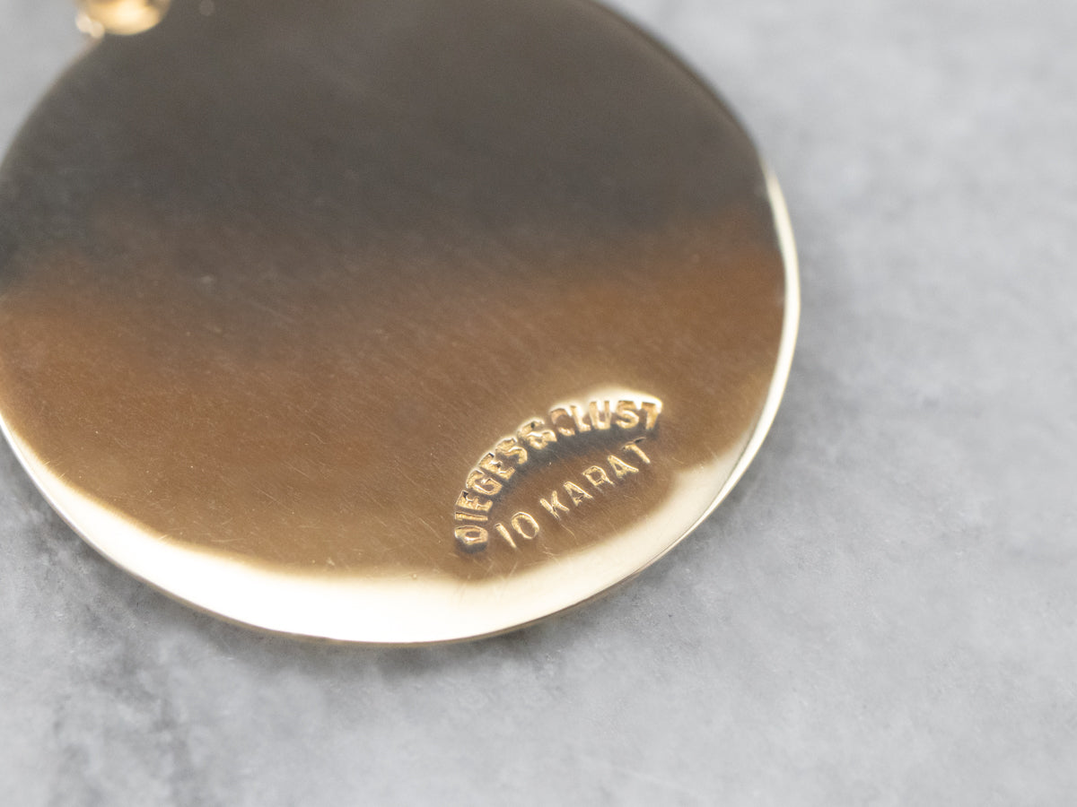 Vintage Gold Military Medallion