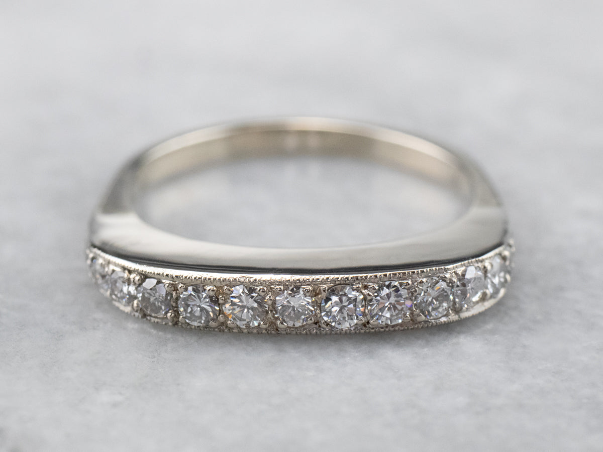 White Gold Diamond Band