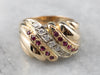 Vintage Ruby and Diamond Statement Ring