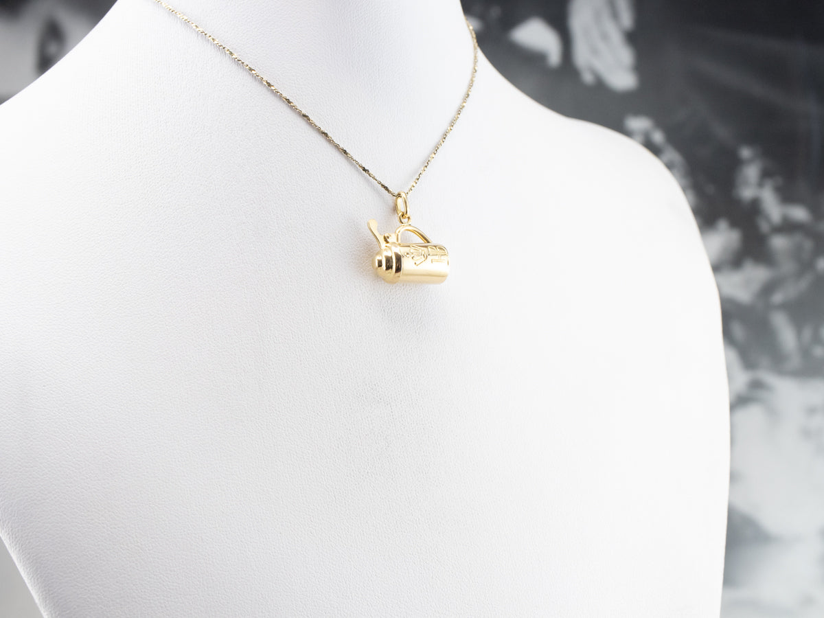 Vintage 18K Gold Beer Stein Charm