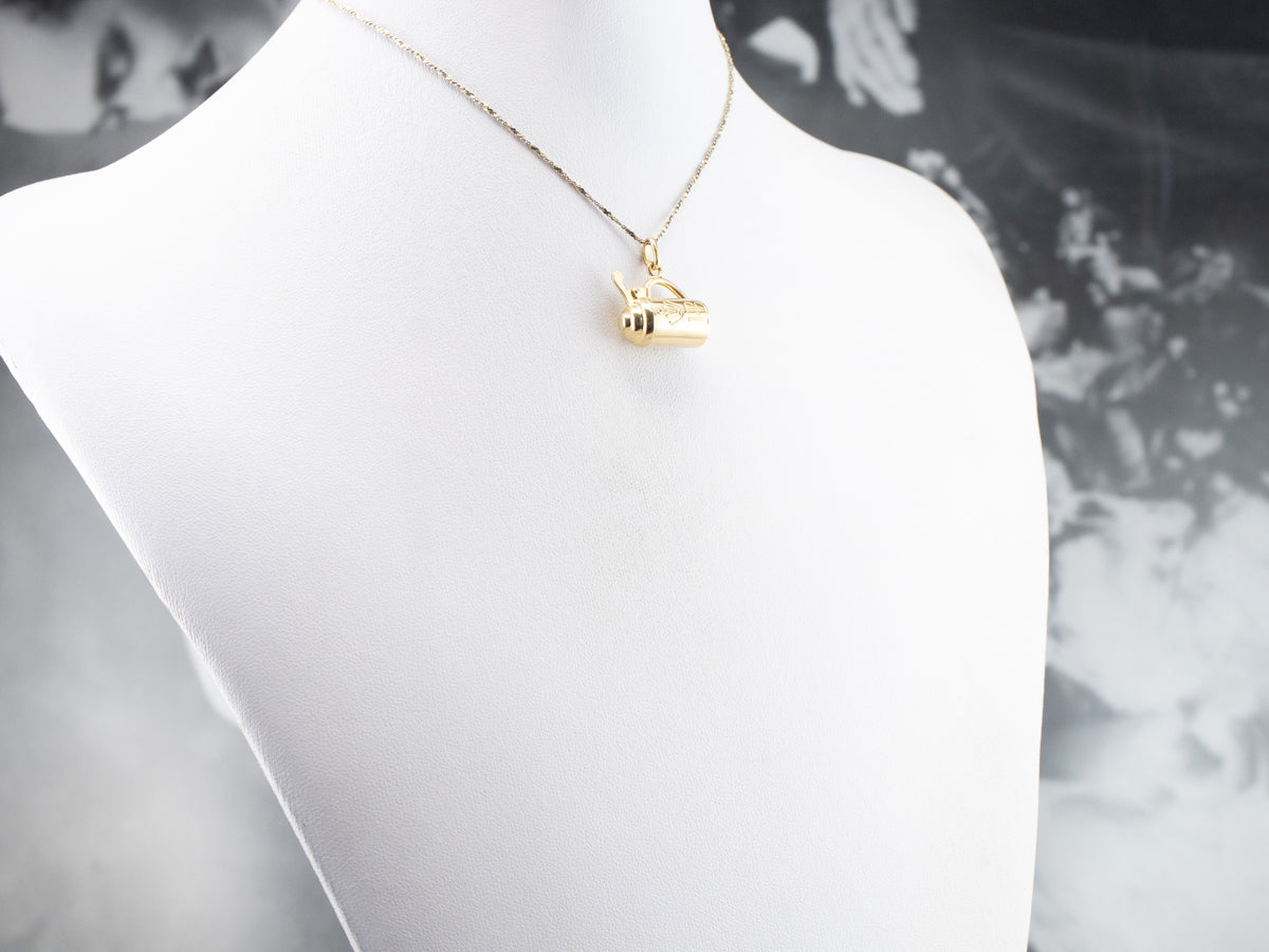 Vintage 18K Gold Beer Stein Charm