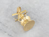 Vintage Moving Lighthouse Windmill Gold Charm