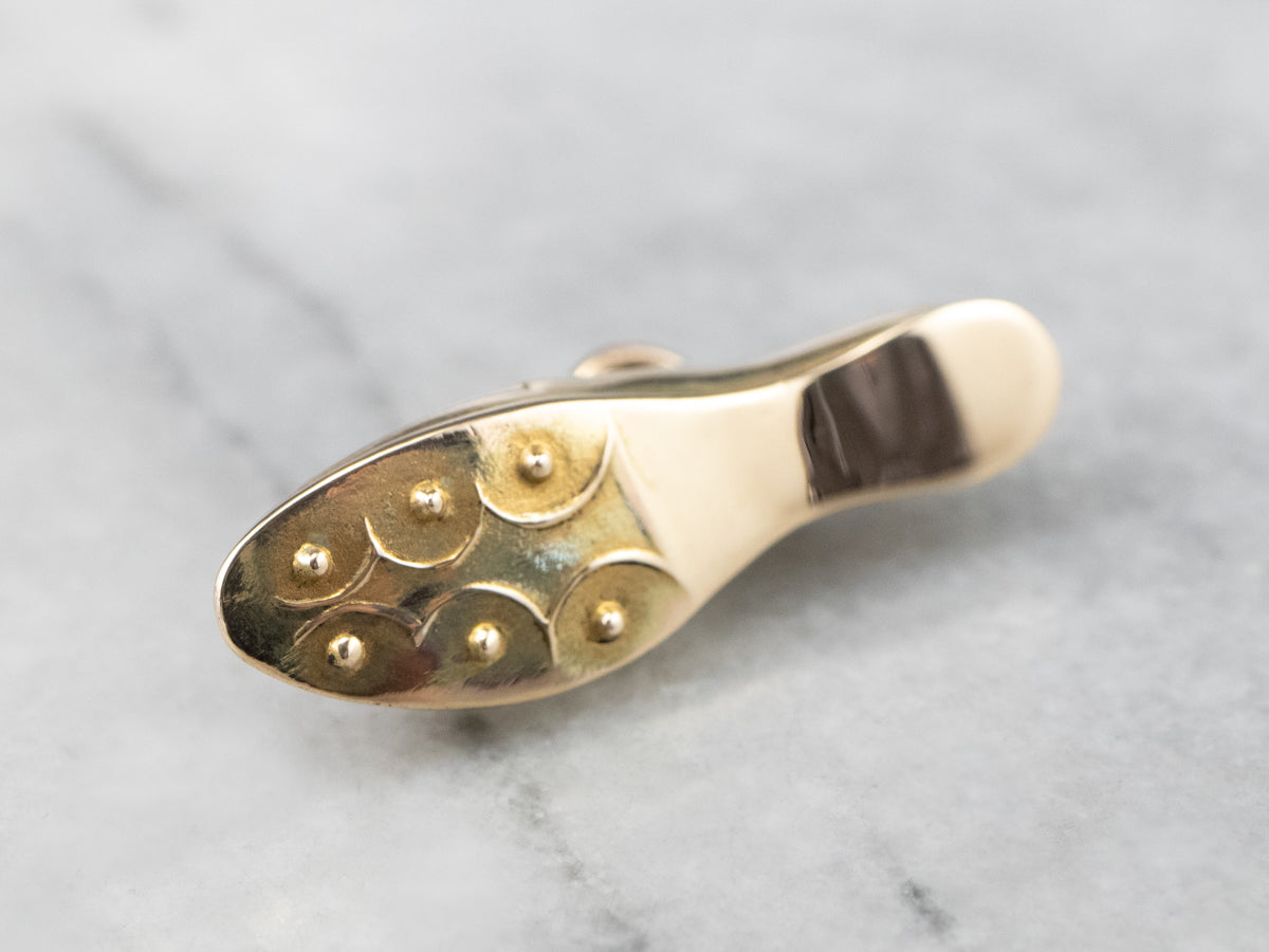 Vintage Golf Cleat Charm or Pendant