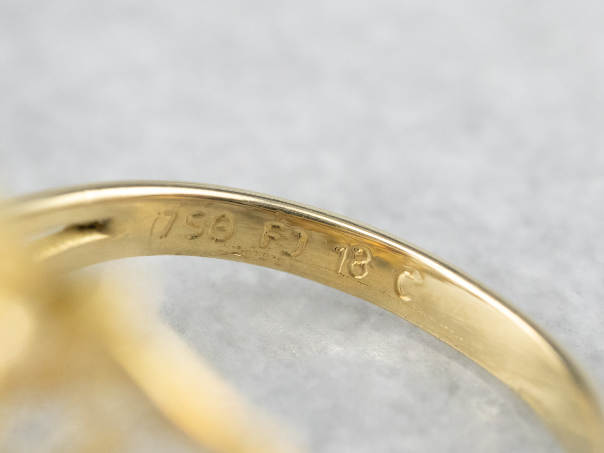 Funky Citrine Statement Ring