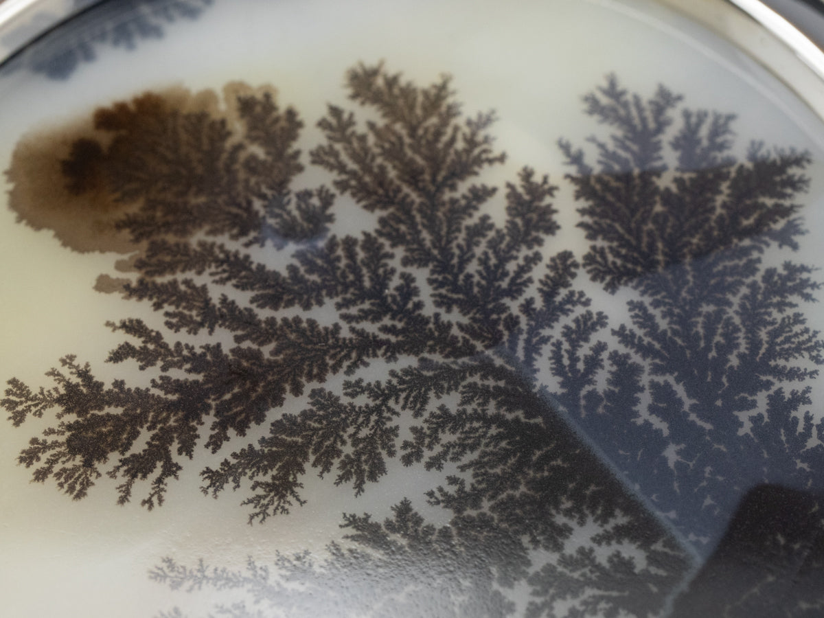 Huge Dendritic Agate Sterling Silver Pendant