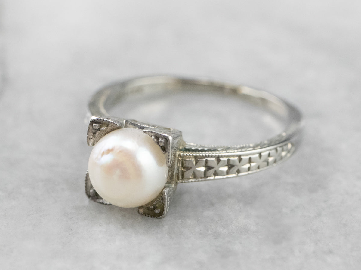 Chopra Gems & Jewellery Pearl / Moti Ring natural and lab certified Stone  Pearl Silver Plated Ring... Alloy Pearl Silver Plated Ring Price in India -  Buy Chopra Gems & Jewellery Pearl /
