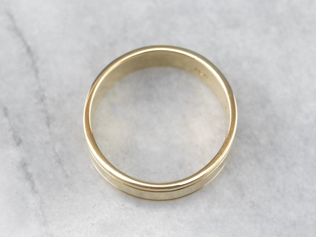 Gypsy Set Diamond 18K Gold Band