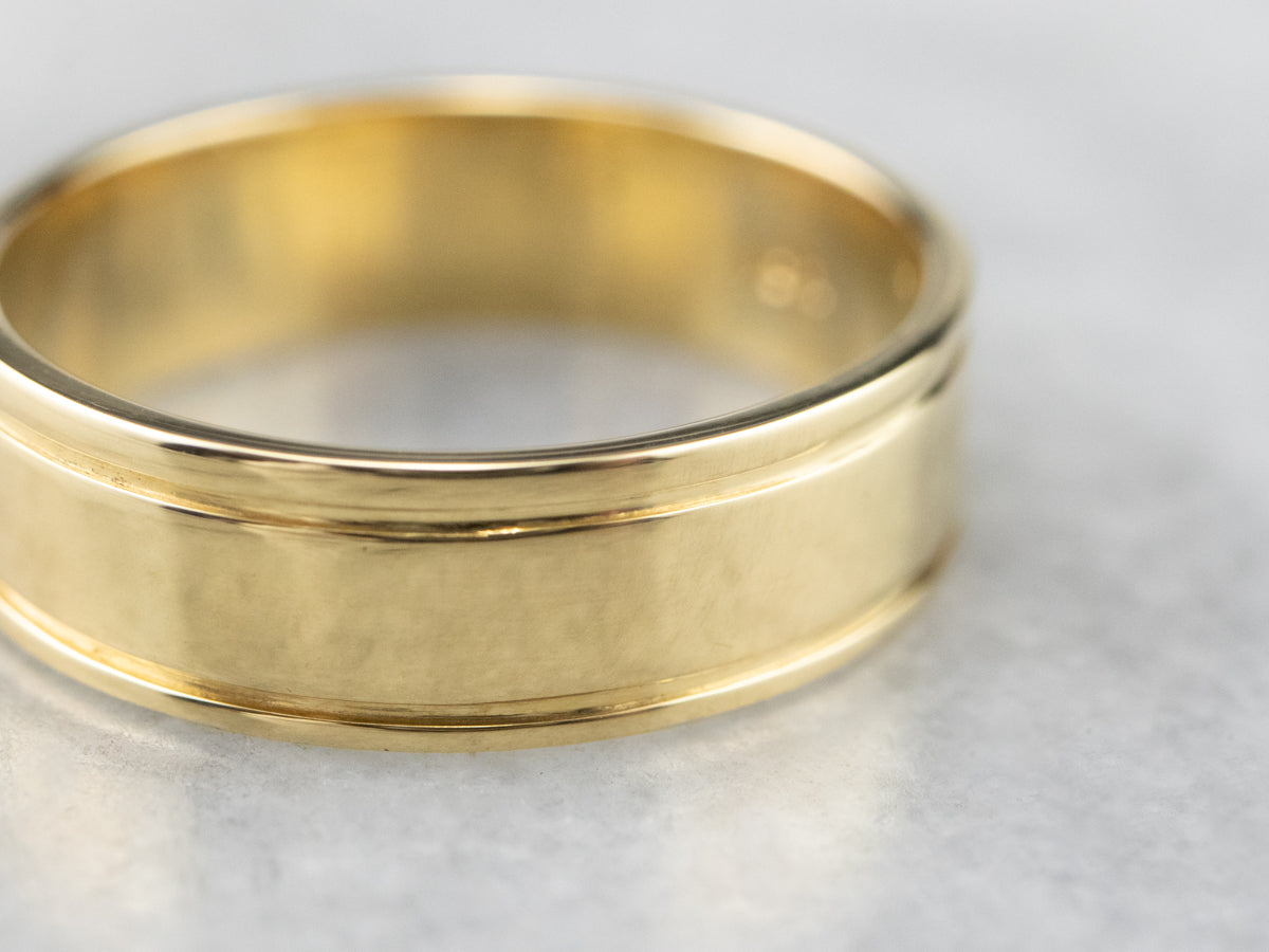 Gypsy Set Diamond 18K Gold Band