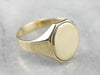 Unisex Vintage Gold Signet Ring