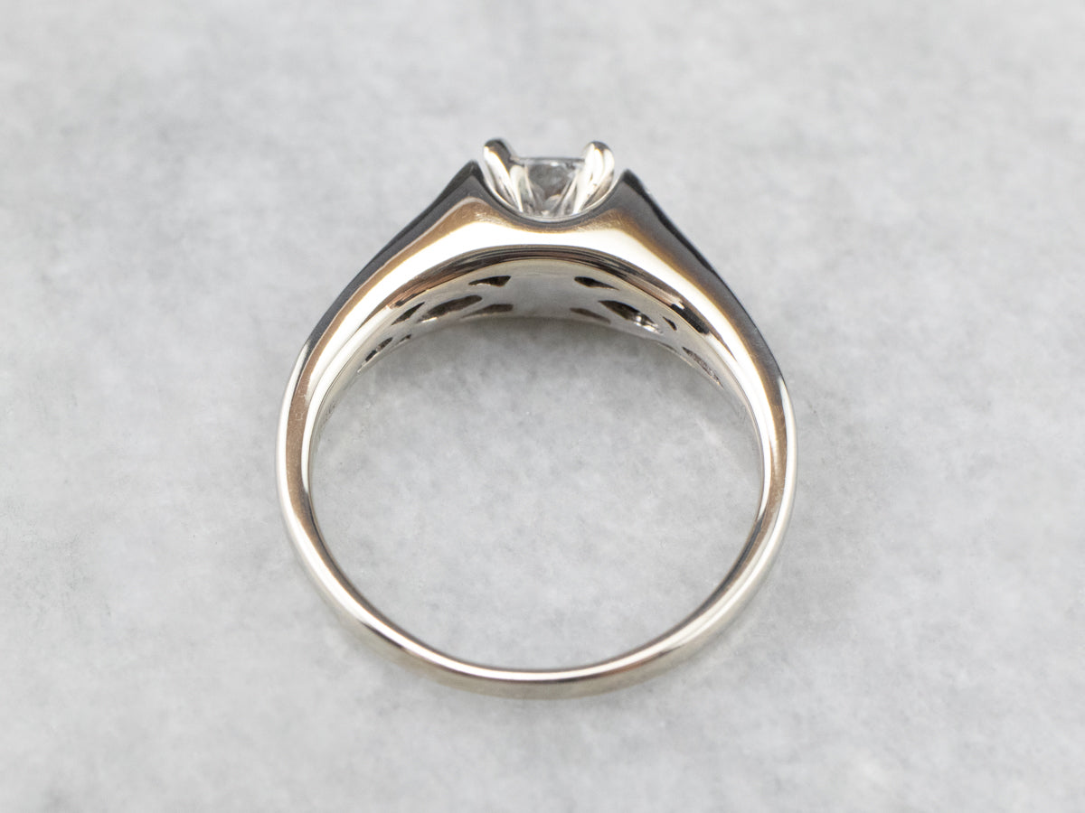 Modern Princess Cut Diamond Engagement Ring