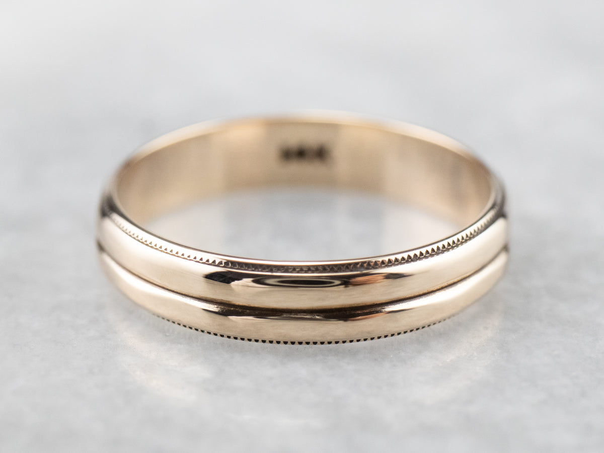 Double Stacked Gold Band