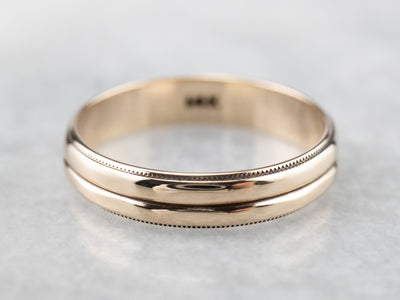 Double Stacked Gold Band