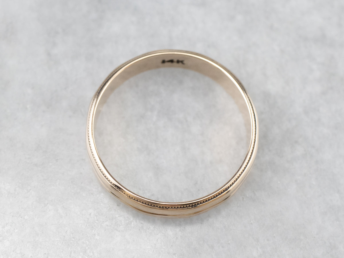 Double Stacked Gold Band