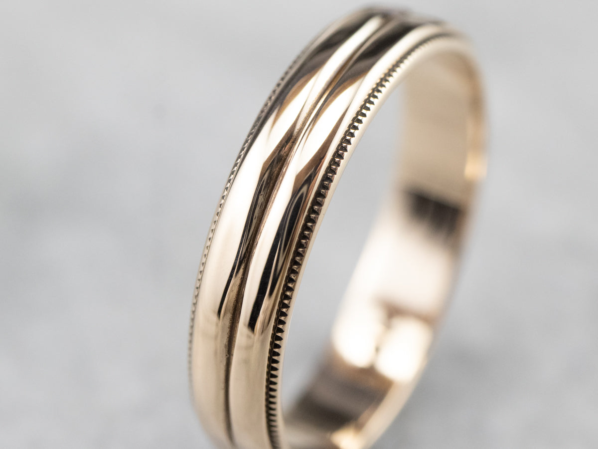 Double Stacked Gold Band