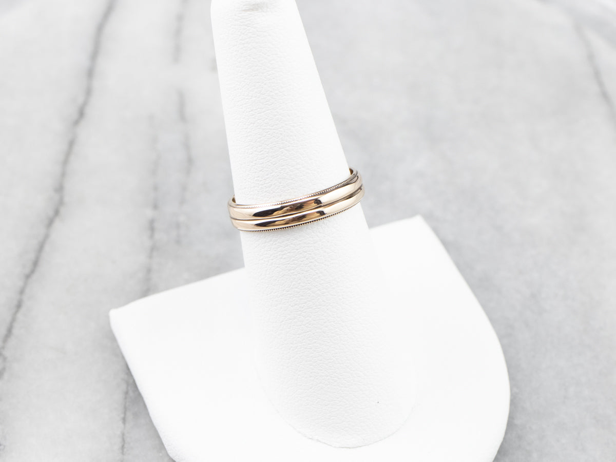 Double Stacked Gold Band