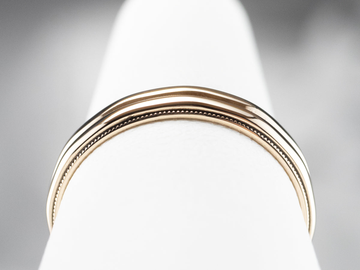 Double Stacked Gold Band
