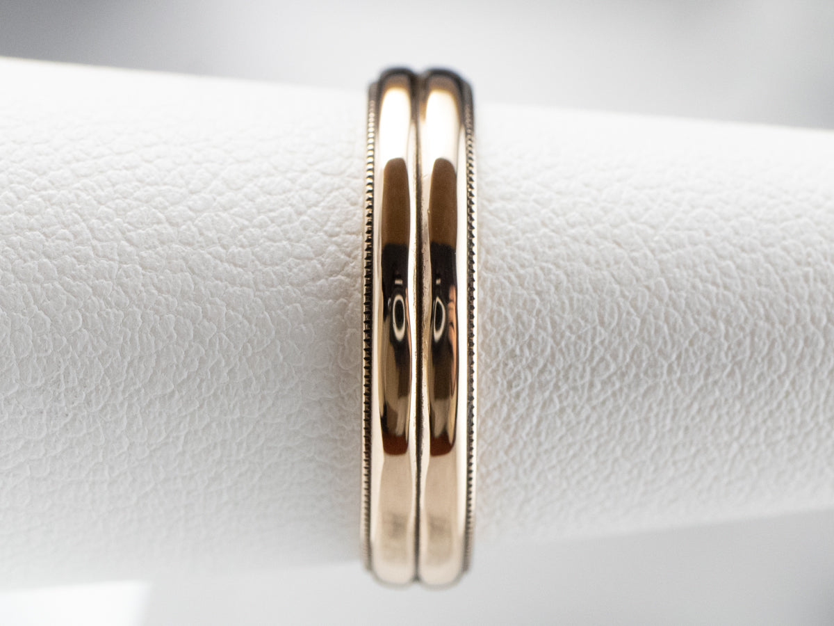 Double Stacked Gold Band