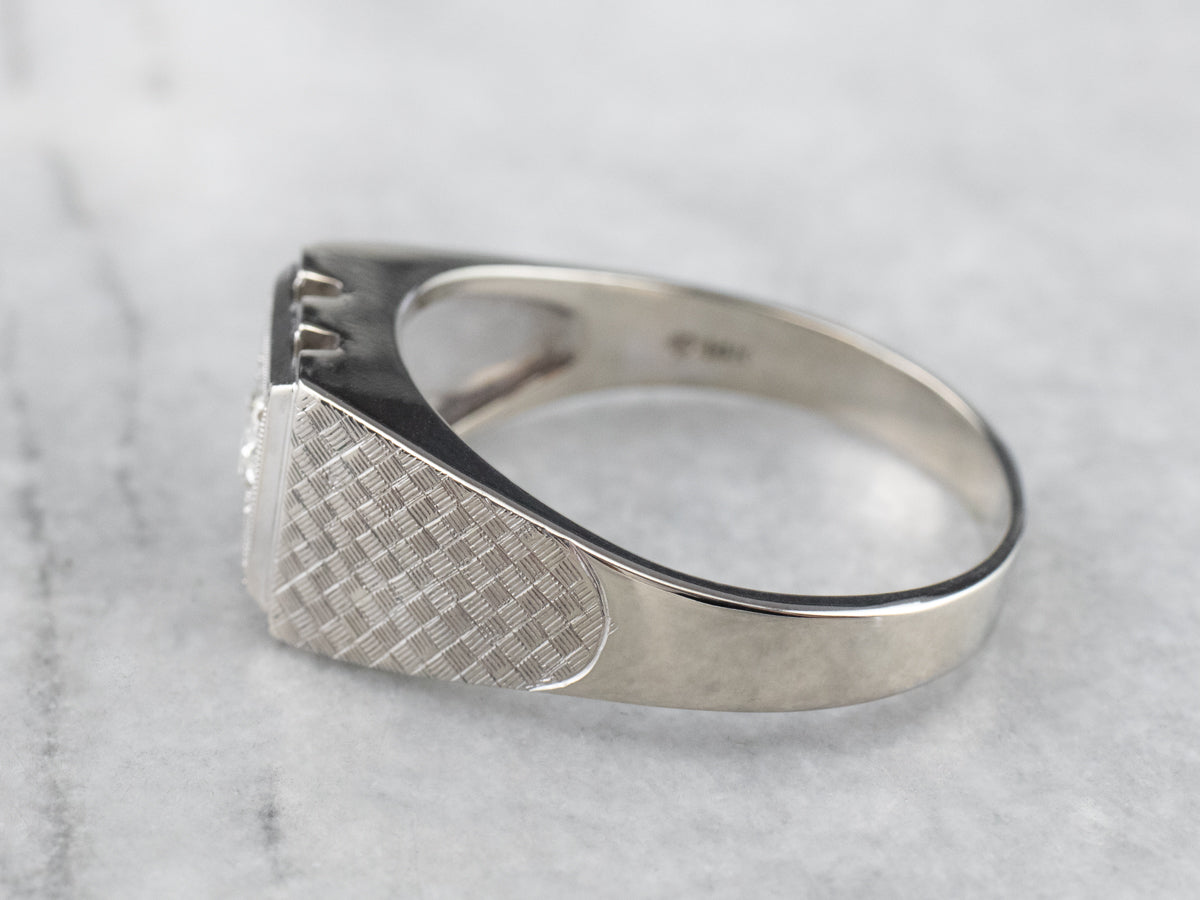 Men's Vintage Diamond Solitaire Ring