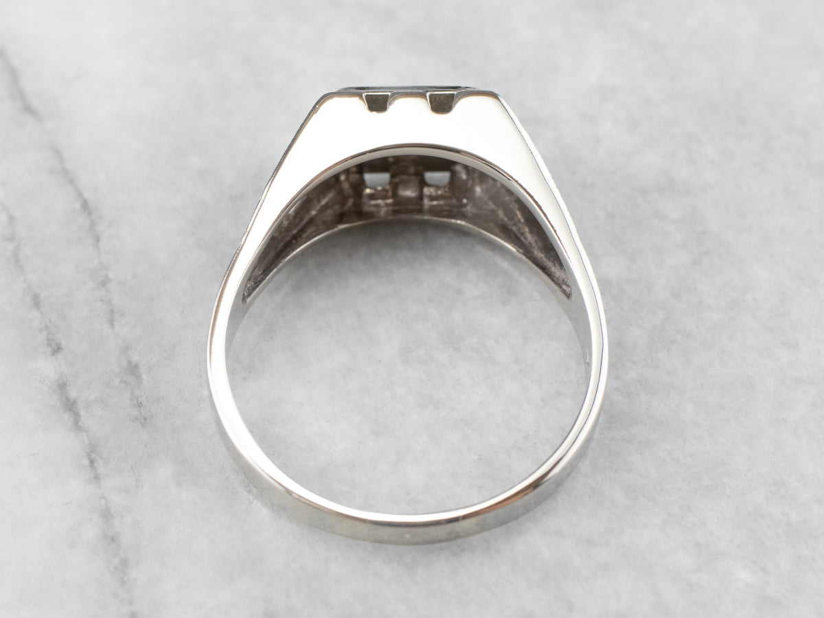 Men's Vintage Diamond Solitaire Ring