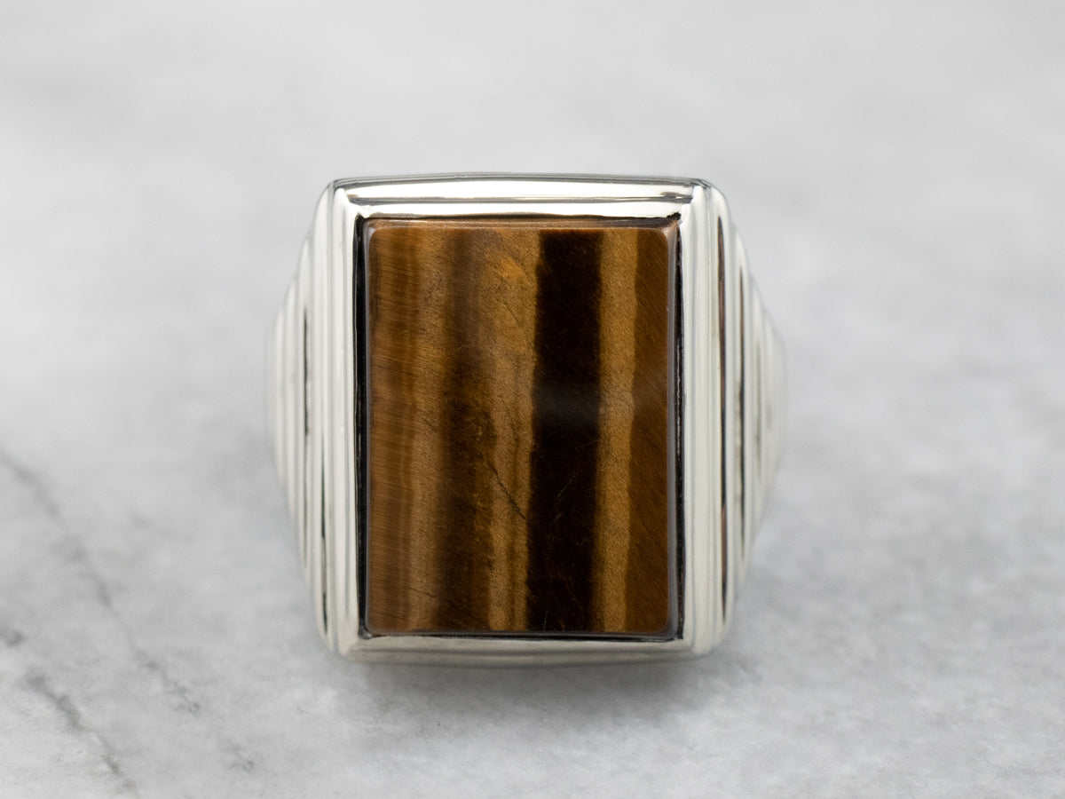 Vintage Tigers Eye Statement Ring