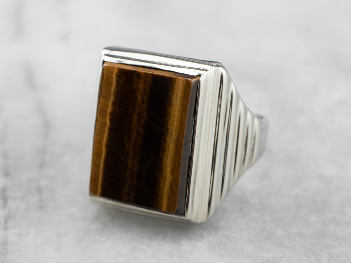 Vintage Tigers Eye Statement Ring
