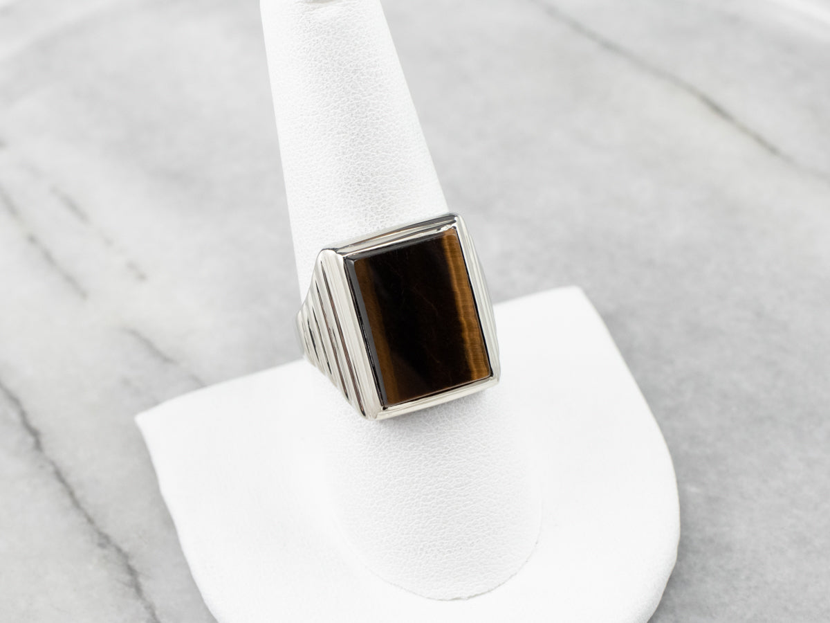 Vintage Tigers Eye Statement Ring