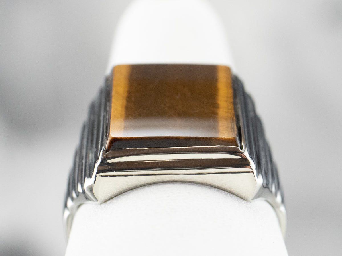 Vintage Tigers Eye Statement Ring