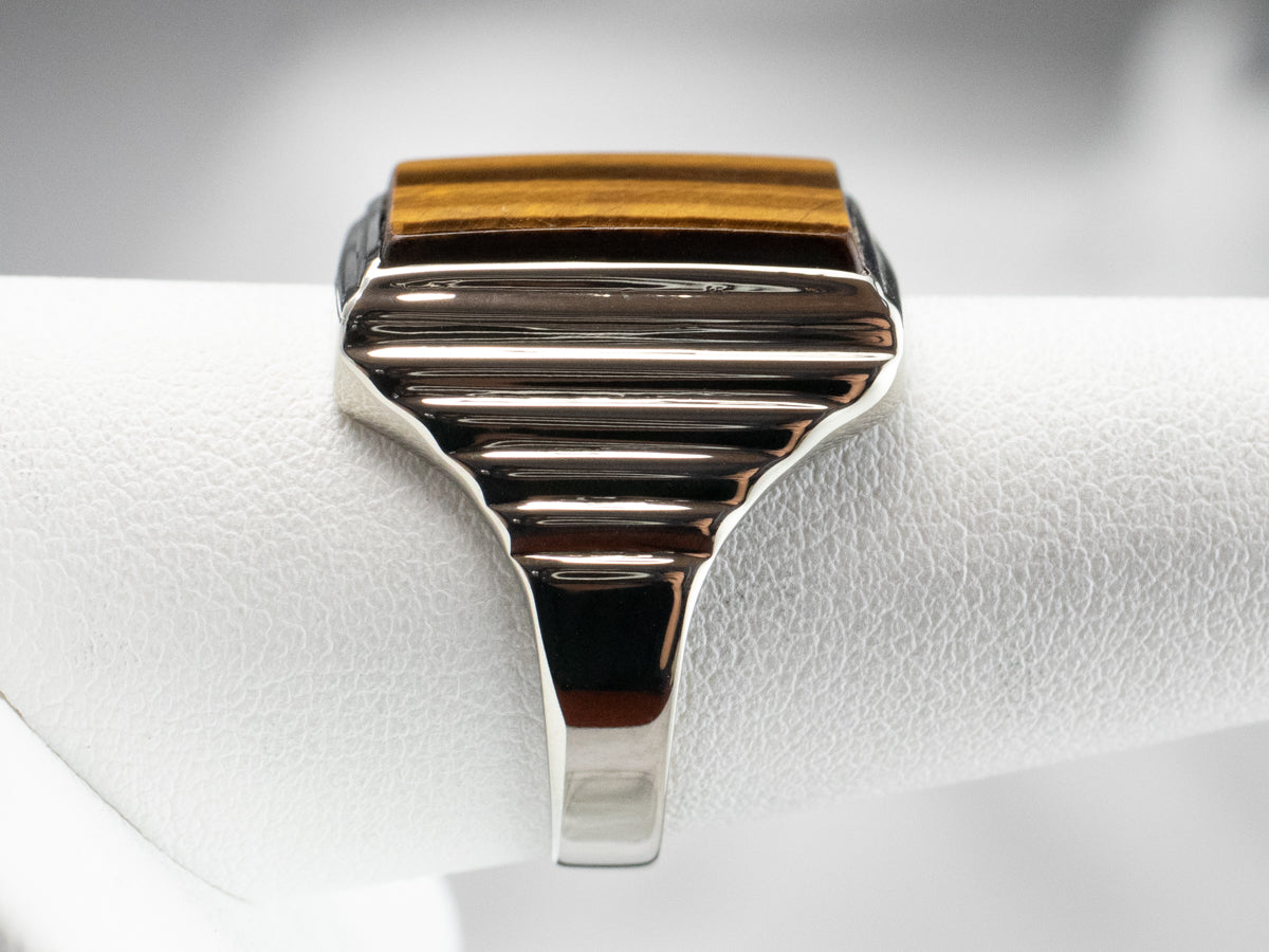 Vintage Tigers Eye Statement Ring