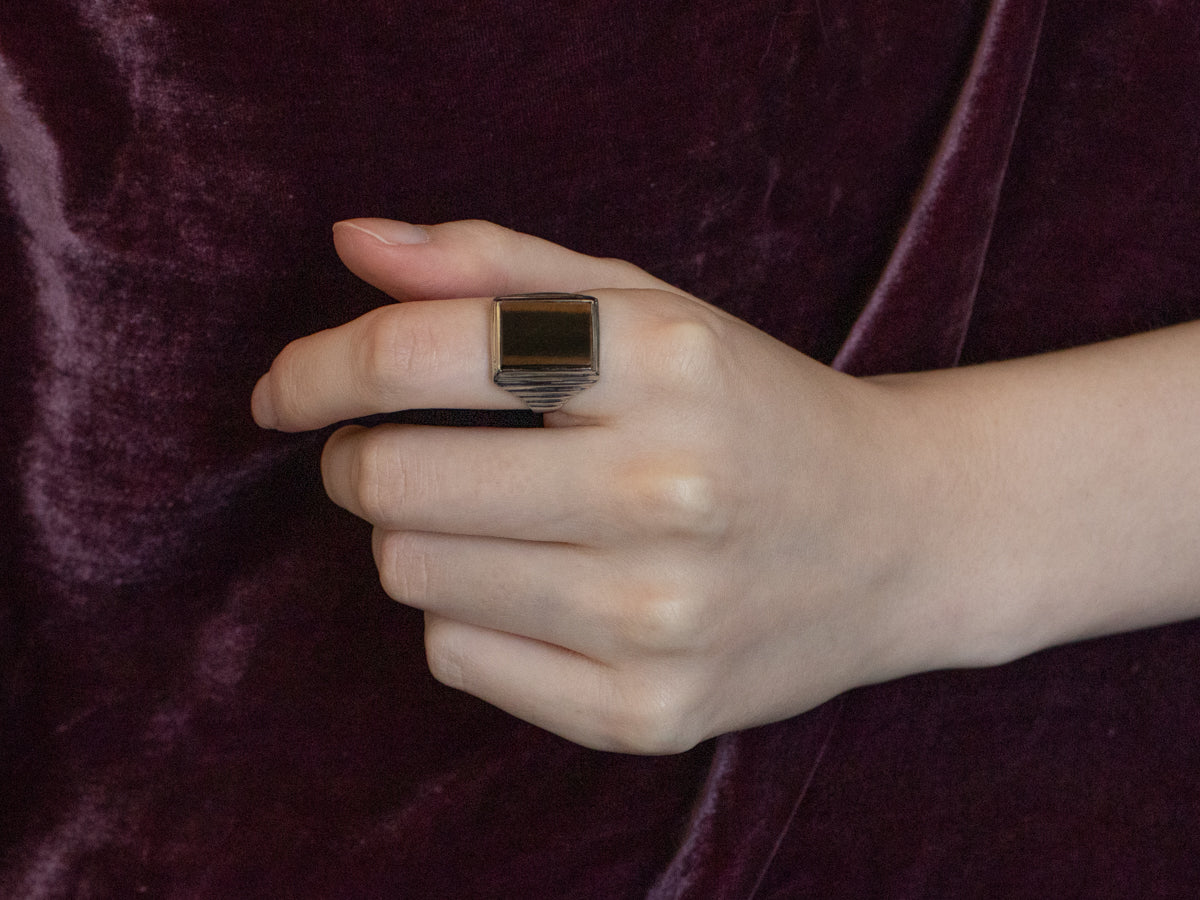 Vintage Tigers Eye Statement Ring