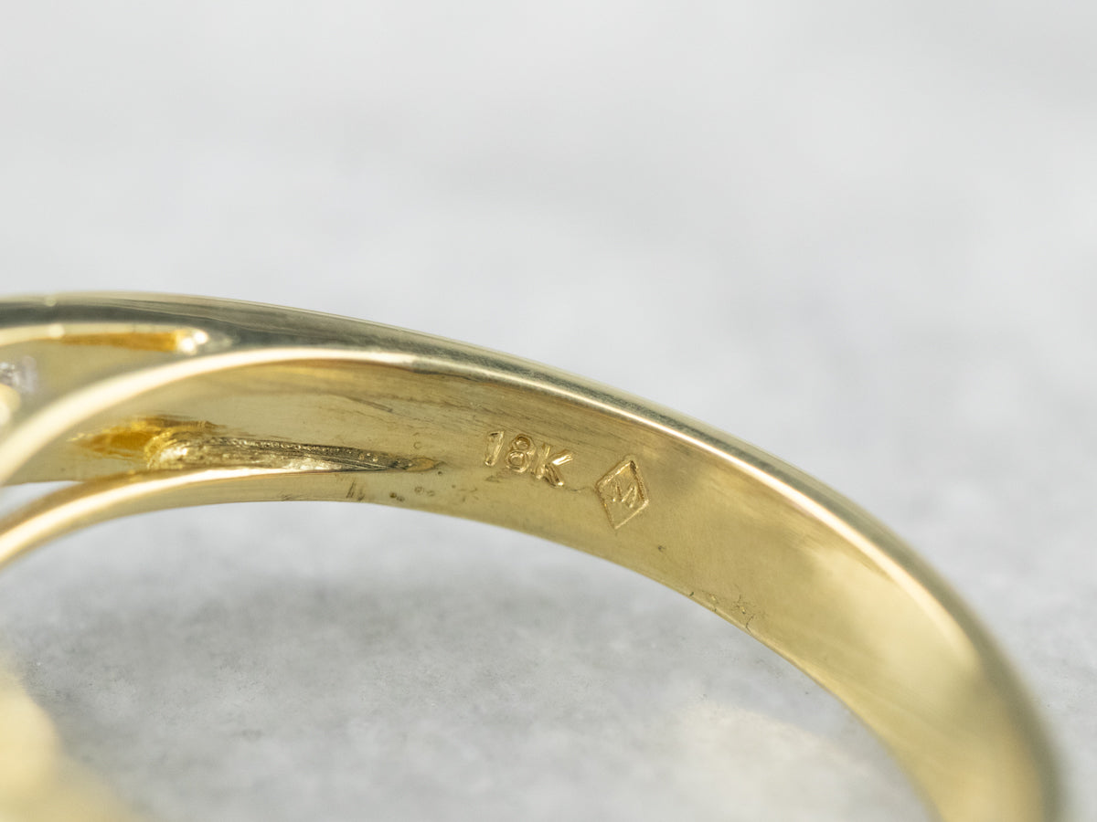 Purple Sapphire and Diamond 18K Gold Ring