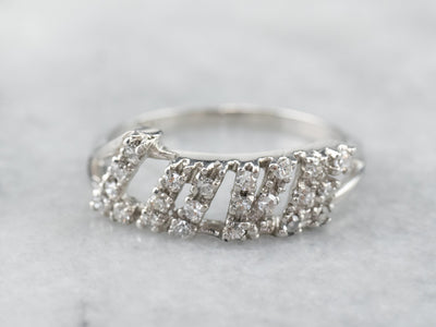 Diamond and Platinum LOVE Ring