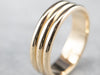 Three Row Gold Band Ring