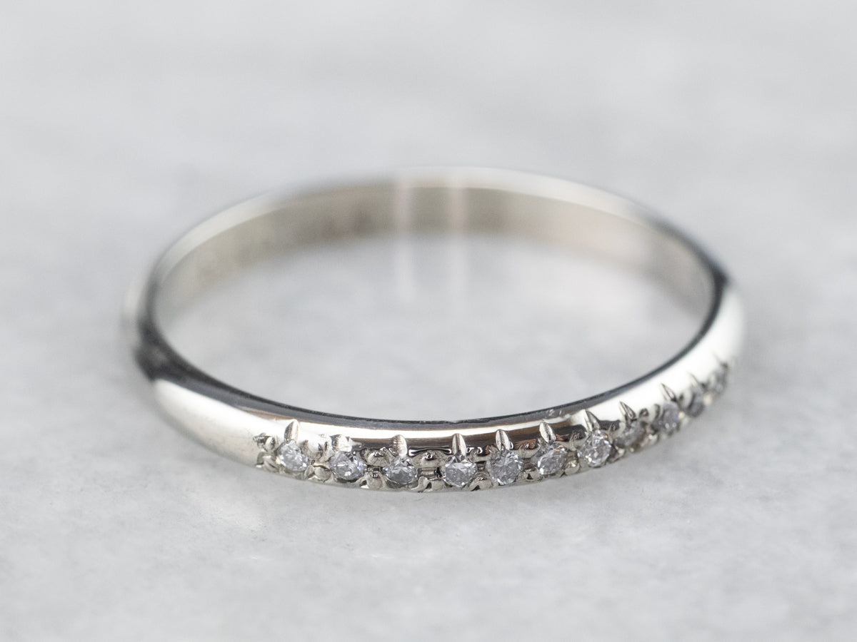 Diamond White Gold Wedding Band