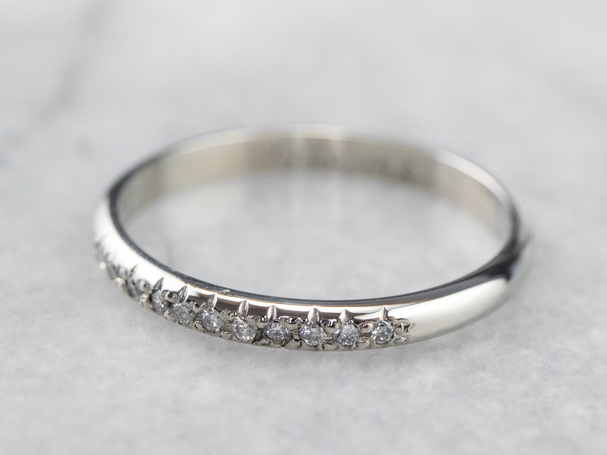Diamond White Gold Wedding Band